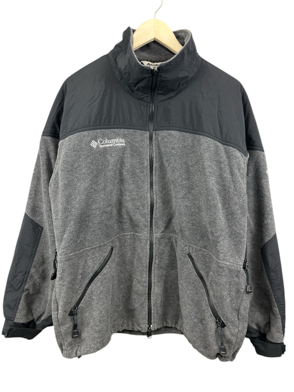 Columbia Vintage Titanium Fleece Zip Up Jacket Size Large